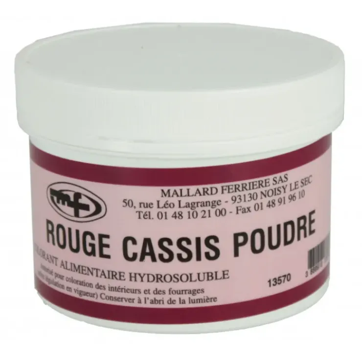 MALLARD FERRIERE Colorant alimentaire Rouge Cassis E129/E133 Poudre Hydrosoluble 100g Discount