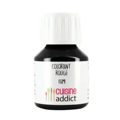 CUISINEADDICT Colorant Alimentaire Rouge Coquelicot E129 Liquide 58 ml New
