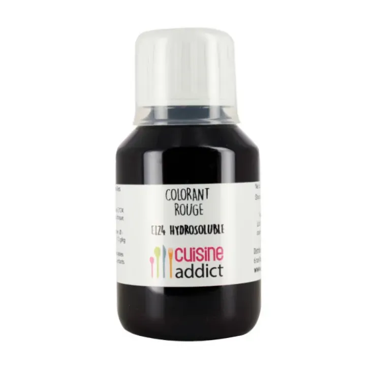 CUISINEADDICT Colorant alimentaire Rouge Fraise E124 Liquide 115 ml Hot