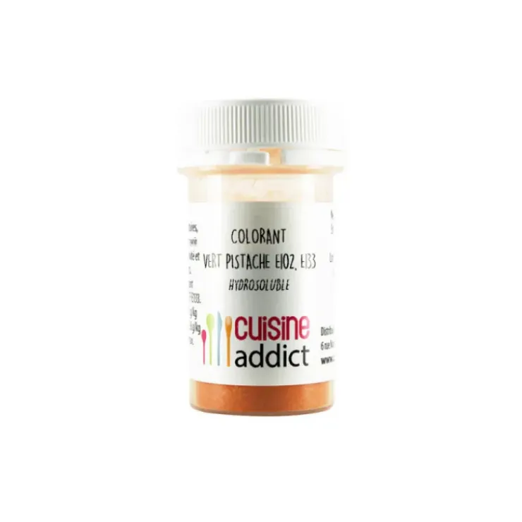 CUISINEADDICT Colorant alimentaire Vert Pistache E102/E133 Poudre Hydrosoluble 10 g Best