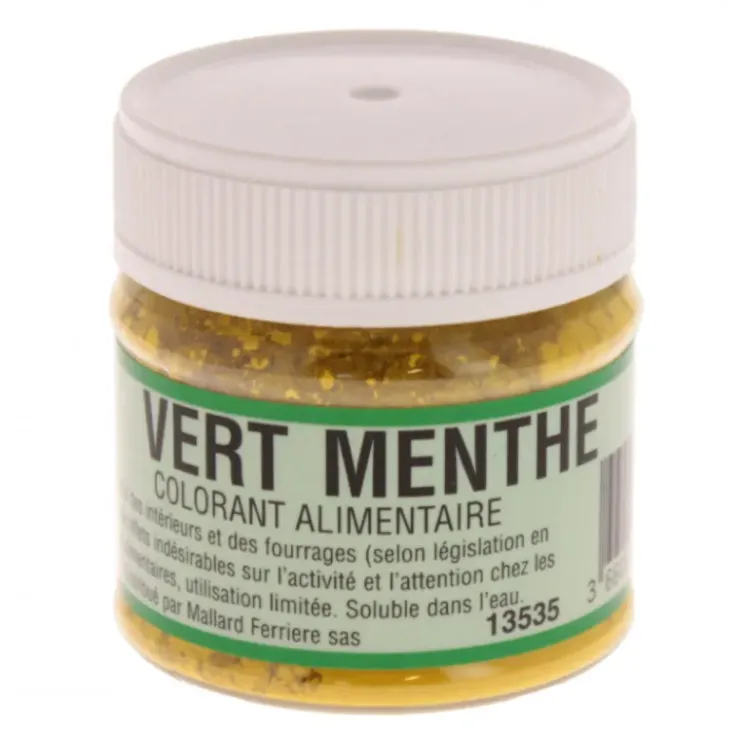 MALLARD FERRIERE Colorant alimentaire Vert Menthe E102/E131 Poudre Hydrosoluble 20g Best