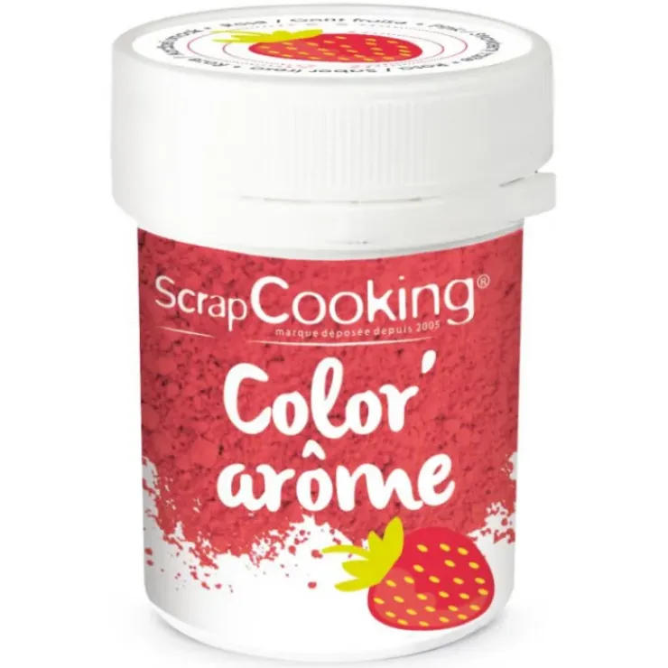 SCRAPCOOKING Color'Arôme Rose / Fraise 10g New