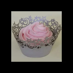PME Contour Cupcakes Etoile Argenté (x12) Outlet