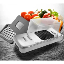 ALLIGATOR Coupe Oignon et frites 3 grilles Inox Outlet