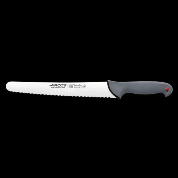 ARCOS Couteau à Génoise Inox Rouge 25 cm COLOUR PROF Discount