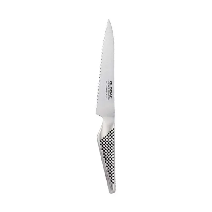 GLOBAL Couteau à lame crantée GS14 150 mm Online