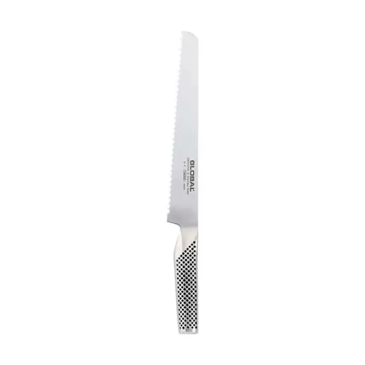 GLOBAL Couteau à Pain 220 mm - Lame cranté Outlet
