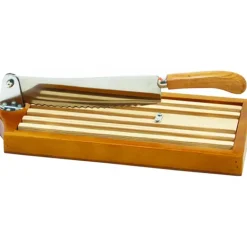 MALLARD FERRIERE Couteau à pain sur socle bois verni 25 cm Online
