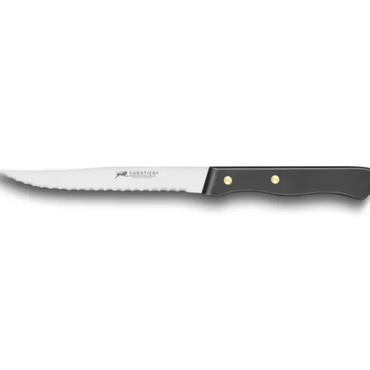 SABATIER Couteau à Steak Cranté 11,5 cm Noir Clearance