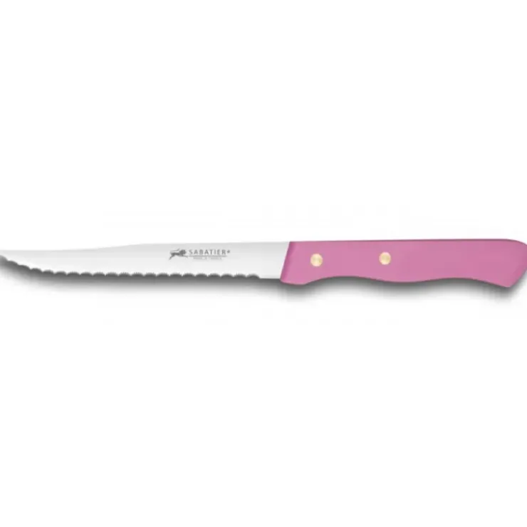 SABATIER Couteau à Steak Cranté 11,5 cm Fuschia Hot