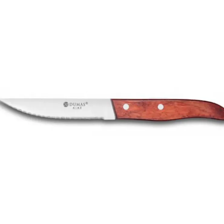 SABATIER Couteau à Steak Dallas 12,5 cm Manche Bois