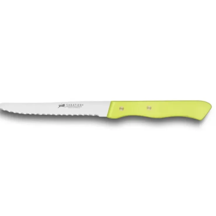 SABATIER Couteau de Table Cranté 10,5 cm Anis Clearance