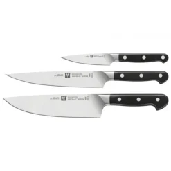 ZWILLING Couteau D'office 10 cm, Couteau de Chef 20 cm et Couteau Tranchelard 20 cm PRO Best