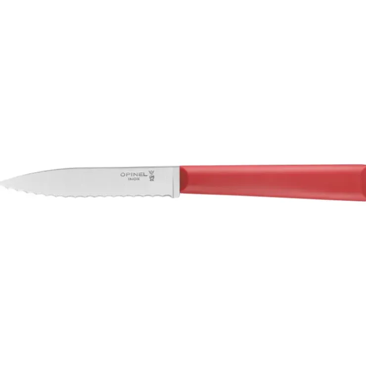OPINEL Couteau d'Office 10 cm Cranté Rouge Les Essentiels + Best