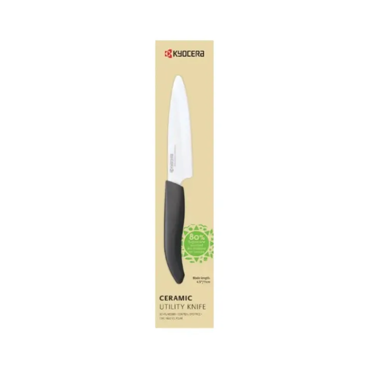 KYOCERA Couteau d'Office Céramique Noir 11 cm Gen Earth Hot