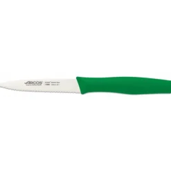 ARCOS Couteau d'Office Cranté Inox 10 cm Vert NOVA New