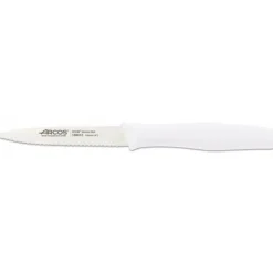 ARCOS Couteau d'Office Cranté Inox 10 cm Blanc NOVA Sale