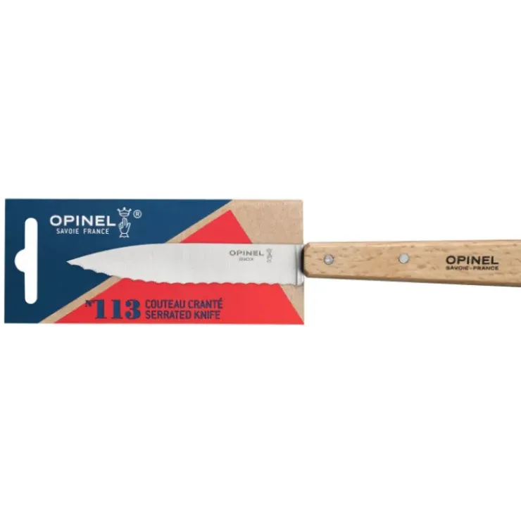 OPINEL Couteau d'Office Cranté N°113 Hêtre Hot