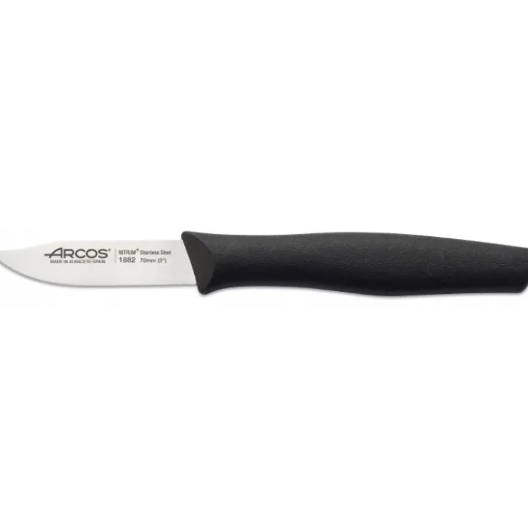 ARCOS Couteau d'Office Inox 7 cm Noir NOVA
