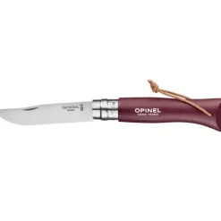 OPINEL Couteau N°8 Baroudeur Grenat Colorama Hot