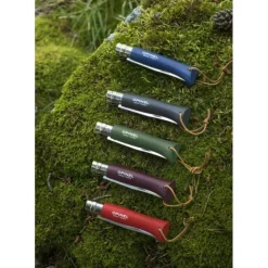 OPINEL Couteau N°8 Baroudeur Grenat Colorama Hot