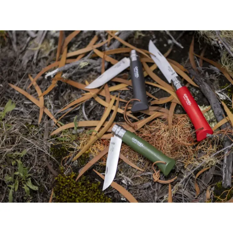 OPINEL Couteau N°8 Baroudeur Noir Brun Colorama