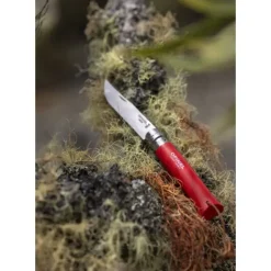 OPINEL Couteau N°8 Baroudeur Rouge Colorama Hot