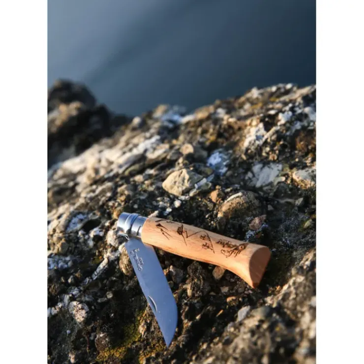 OPINEL Couteau N°8 Gravure Randonnée Sport Clearance