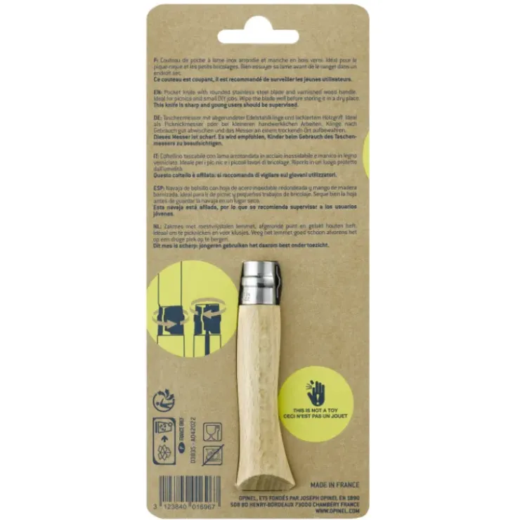OPINEL Couteau pour Enfant N°7 Hêtre Mon Premier Hot