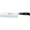 ARCOS Couteau Santoku alvéolé en inox 18 cm RIVIERA noir Online