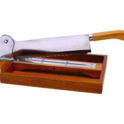 MALLARD FERRIERE Couteau sur socle en bois verni de 35 cm