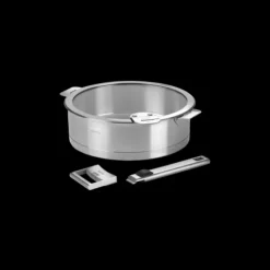 CRISTEL Couvercle Plat en Verre Trempé 20 cm Strate Amovible Hot