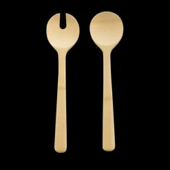 PEBBLY Couverts à Salade en Bambou 27 cm Sale