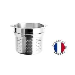 CRISTEL Cuiseur à Pâtes Mutine Ø 22 cm Manche Amovible Inox Hot