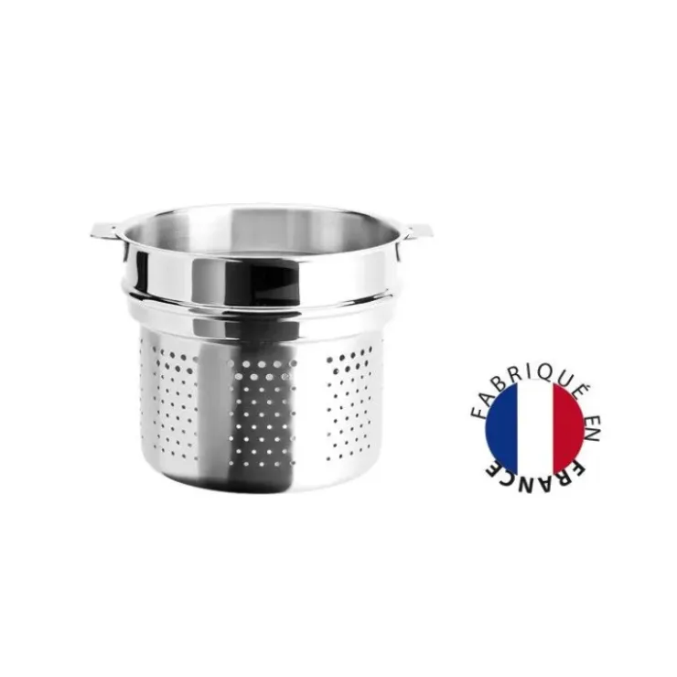 CRISTEL Cuiseur à Pâtes Mutine Ø 22 cm Manche Amovible Inox Hot