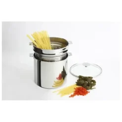 CRISTEL Cuiseur à Pâtes Mutine Ø 22 cm Manche Amovible Inox Hot