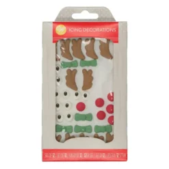 WILTON Décoration Gâteau Noël Rennes en Glace Royale (x12) Hot