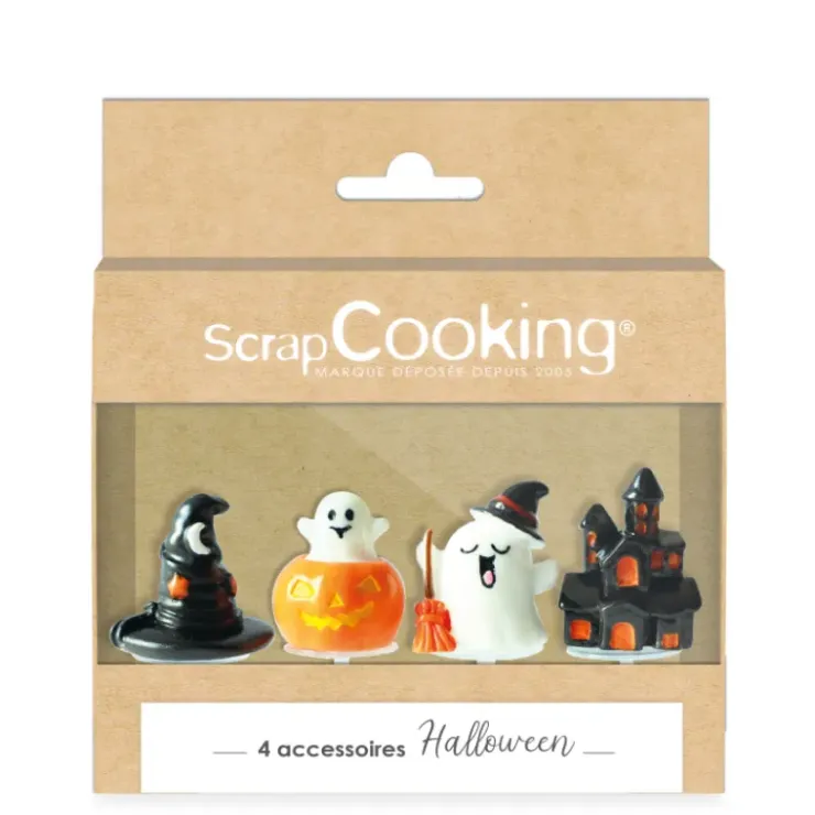 SCRAPCOOKING Décoration pour Gâteau Halloween 50 g (x4) New
