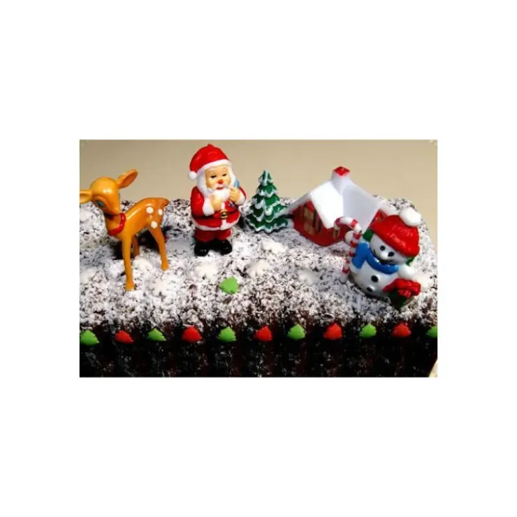 SCRAPCOOKING Décorations de bûches de Noël (x4) Hot