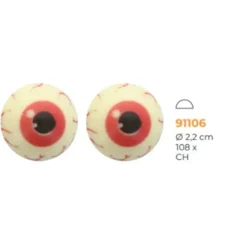 FUNCAKES Décors Chocolat Blanc Œil (x25) New