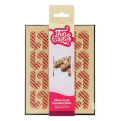 FUNCAKES Décors Chocolat Blanc Sucre d'Orge (x24)