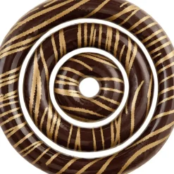 FLORENSUC Décors en Chocolat Noir Anneaux Lignes Or Ø67/45/25 mm (x96) Clearance