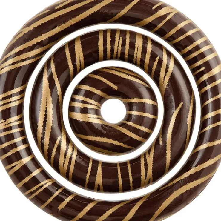 FLORENSUC Décors en Chocolat Noir Anneaux Lignes Or Ø67/45/25 mm (x96) Clearance
