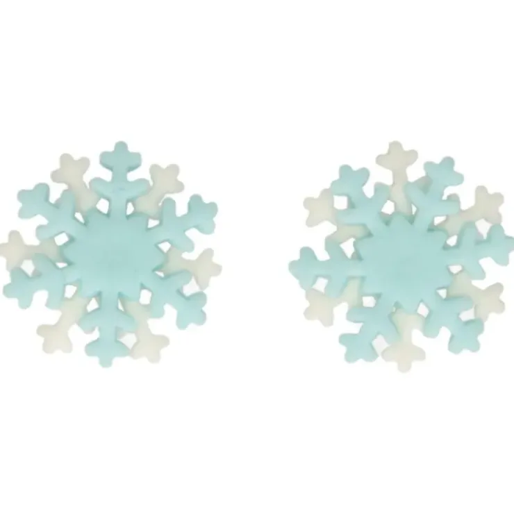 FUNCAKES Décors en Pâte à Sucre Flocons de Neige (x12) Hot