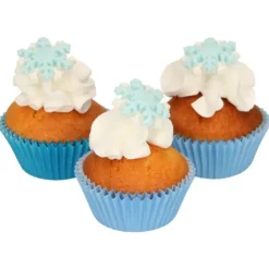 FUNCAKES Décors en Pâte à Sucre Flocons de Neige (x12) Hot