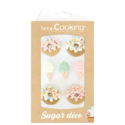 SCRAPCOOKING Décors en Sucre Donuts et Glaces (x7) Sale