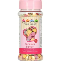 FUNCAKES Décors en sucre Fleurs Multicolores 60g Outlet