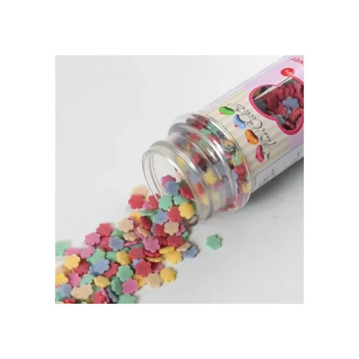 FUNCAKES Décors en sucre Fleurs Multicolores 60g Outlet