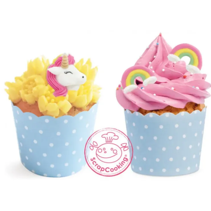 SCRAPCOOKING Décors en Sucre Licorne et Arc en Ciel x6 Outlet
