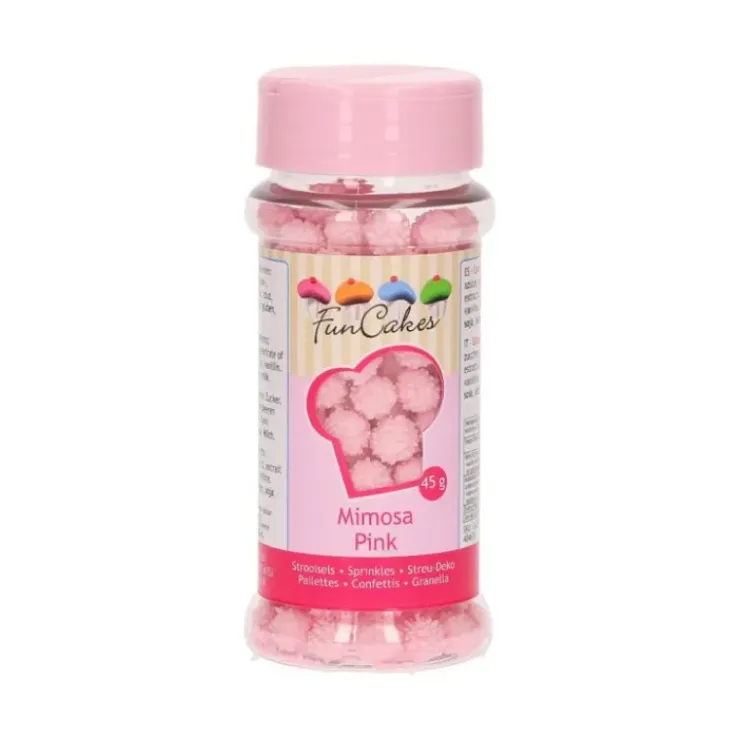 FUNCAKES Décors en Sucre Mimosa Rose 45g